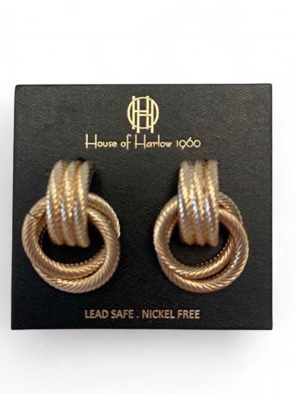 NWT House of Harlow Knot earrings